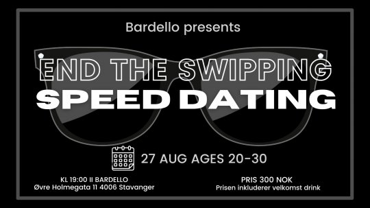 Speed ​​Dating: 27 August 2025 Ages 20-30