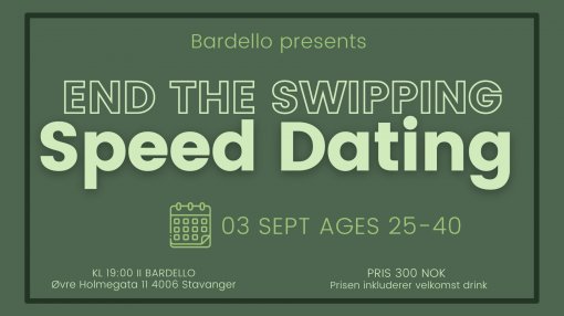 Speed ​​Dating: 3 September 2025 Ages 25-40