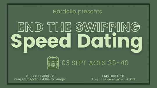 Speed Dating: 3 September 2025 Ages 25-40