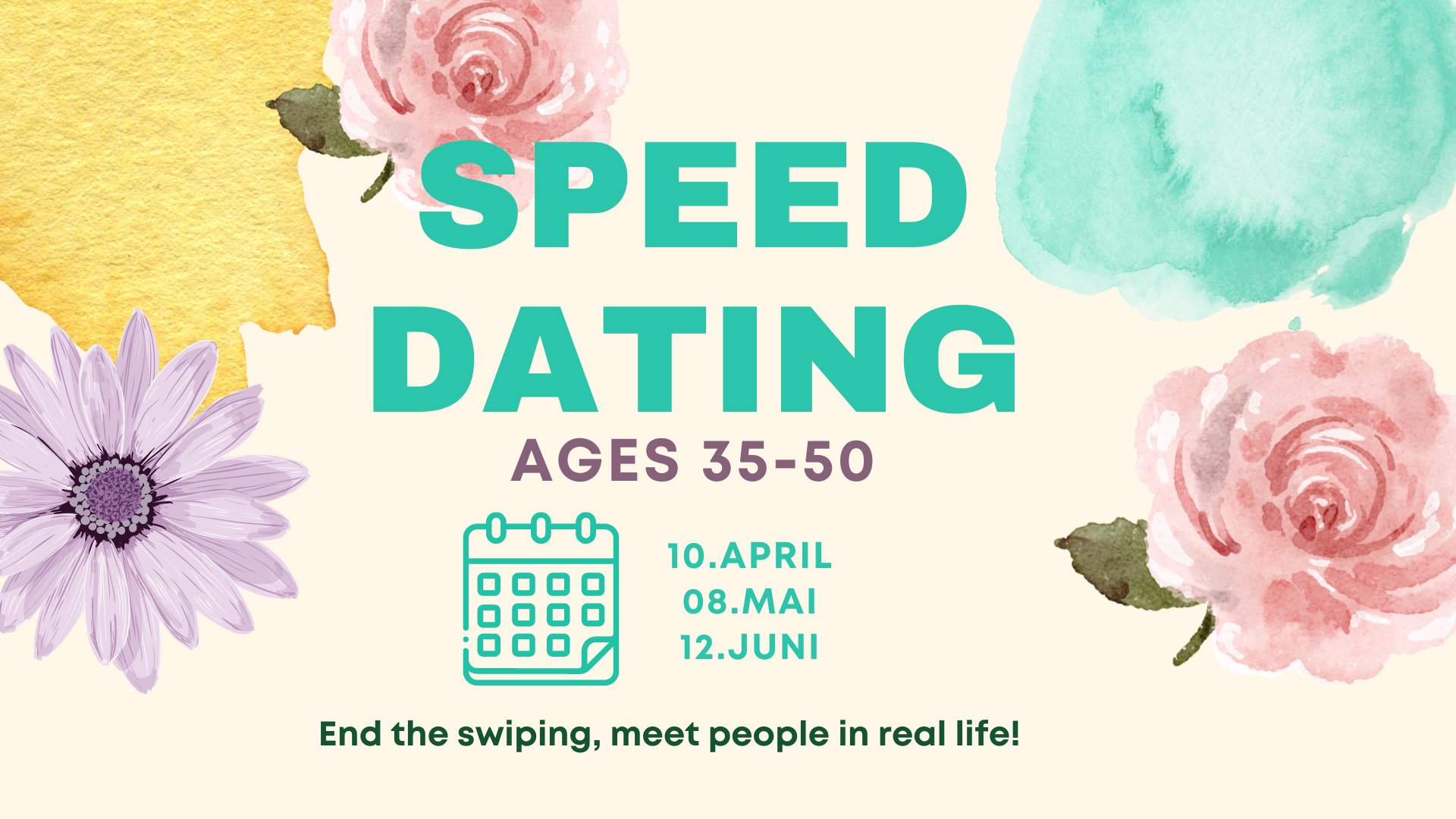 Speed ​​Dating Ticket - 12 June : Ages 35-50