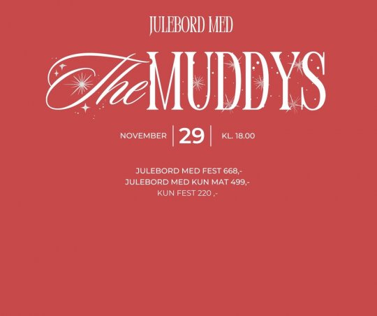 Julebord med The Muddy's