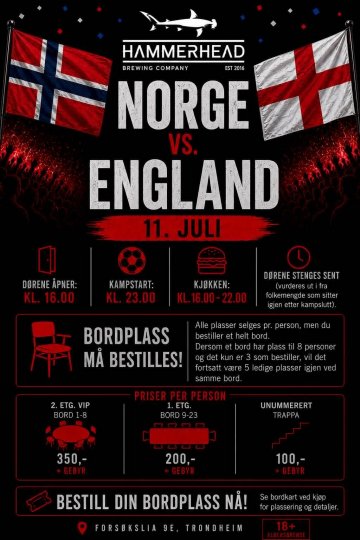 NORGE - ENGLAND 